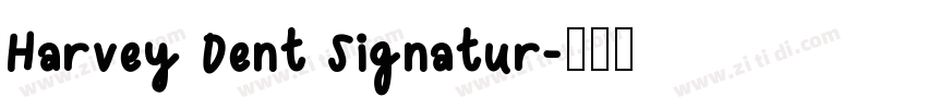 Harvey Dent Signatur字体转换